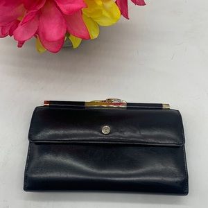 Edward Harvey Black Leather Wallet